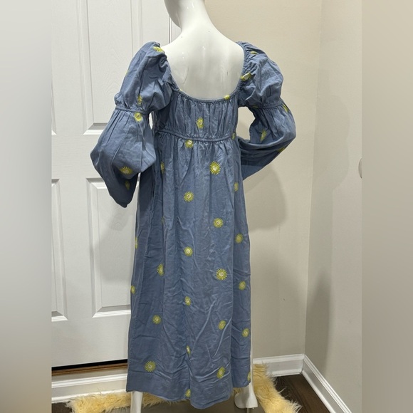 NWOT FREE PEOPLE Emory Embroidered Midi Dress SZ : M - Picture 8 of 14